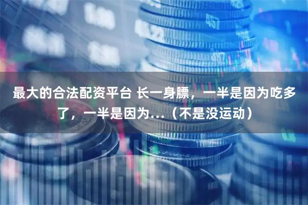最大的合法配资平台 长一身膘，一半是因为吃多了，一半是因为…（不是没运动）